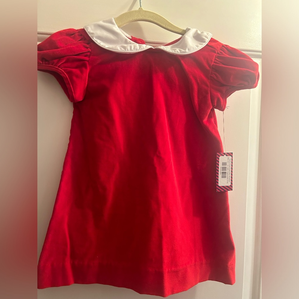 Nantucket Kids- brand new with tags- 12-18 mo red velveteen dress